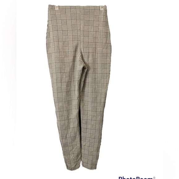 Misguided high rise plaid black and white leggings SIZE 6 - Picture 2 of 4